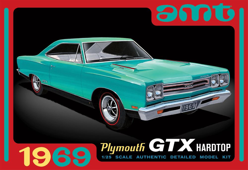 AMT 1483 1:25 1969 Plymouth GTX Hardtop Car Plastic Model Kit