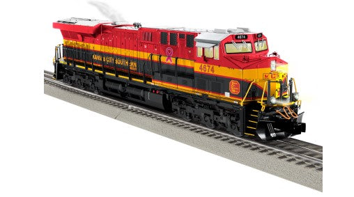 Lionel 2333489 O Kansas City Southern ES44AC Non-Powered Diesel Locomotive #4674