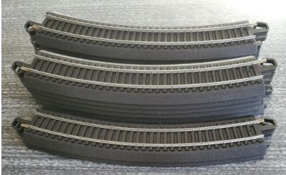 Bachmann 92124A HO 18" Radius Curved E-Z Grey Track (Single)