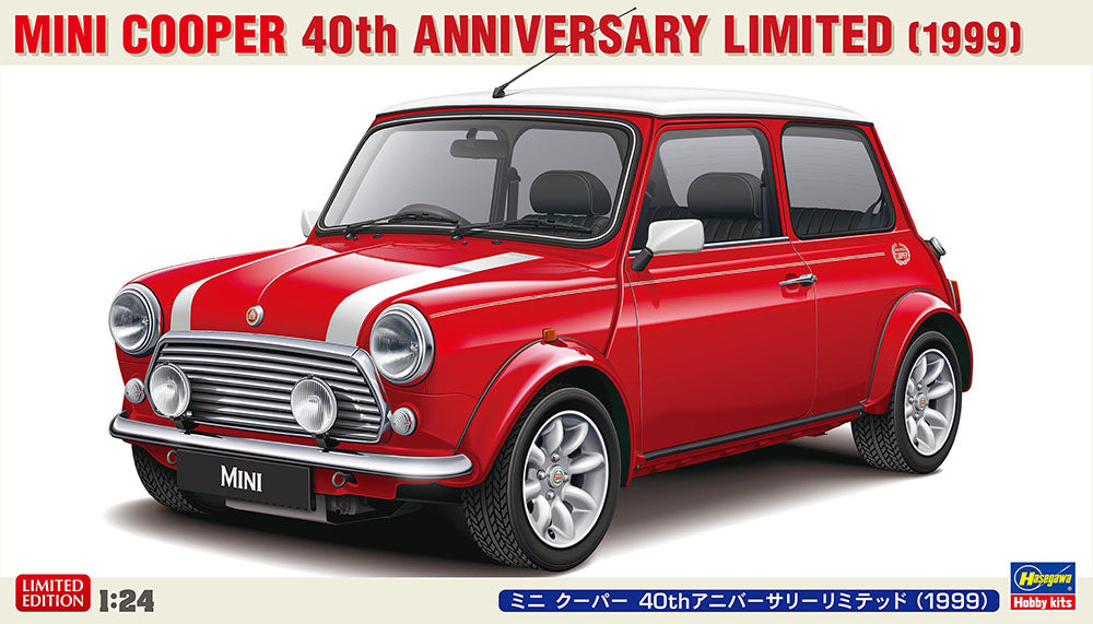 Hasegawa 20739 1:24 Mini Cooper 40th Anniversary Limited (1999) Model Kit
