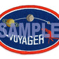 Hasegawa 52435 1:48 Unmanned Space Probe Voyager with Mission Emblem Patch Kit
