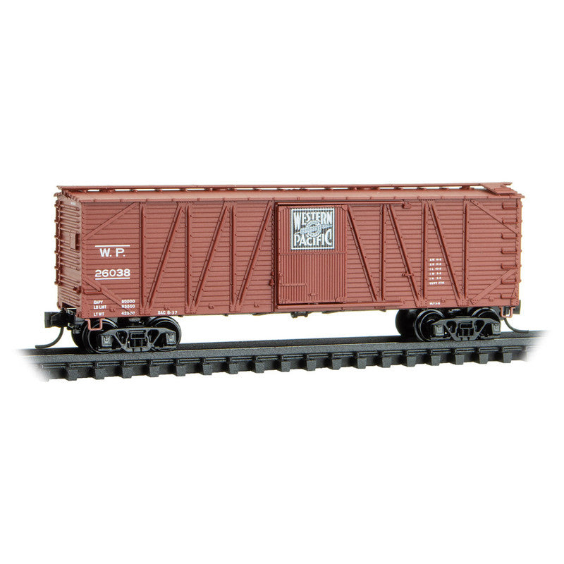 Micro-Trains 02800171 N Western Pacific 40' Outside-Braced Boxcar #26038