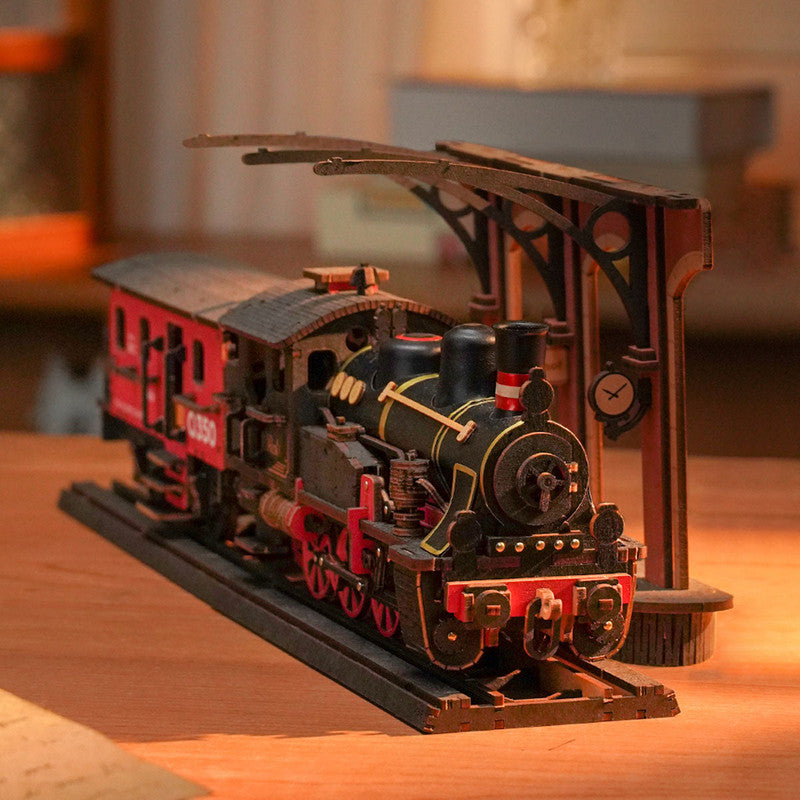 Robotime TGS01 Rolife Steam Journey 3D Wooden Puzzle