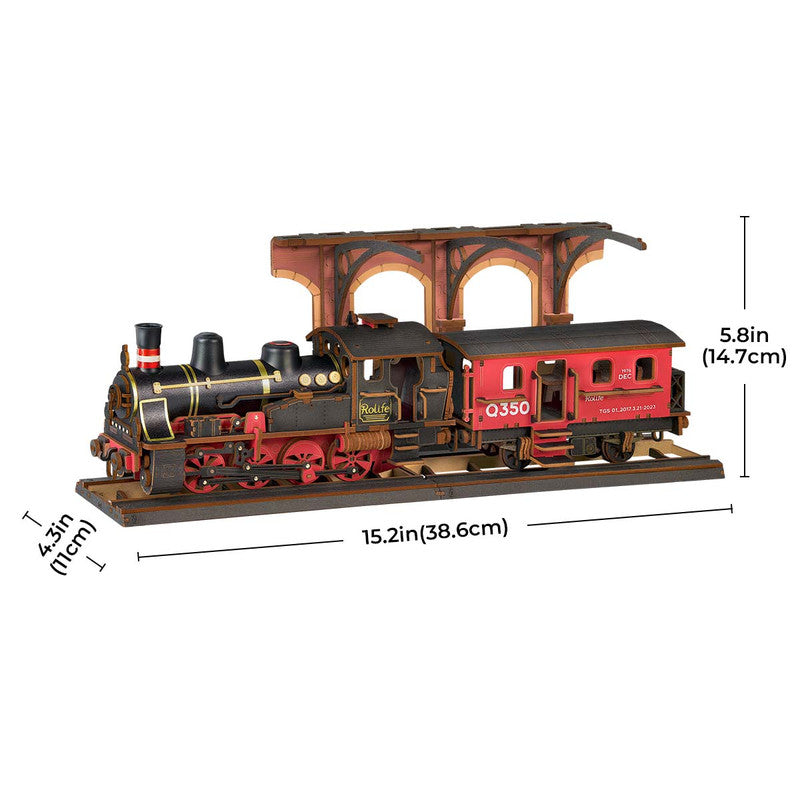 Robotime TGS01 Rolife Steam Journey 3D Wooden Puzzle