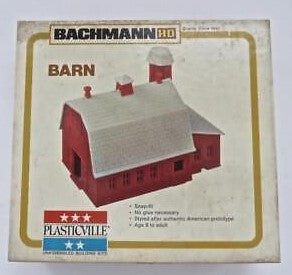 Bachmann 2602 HO Plasticville Snap-Fit Barn Building Kit