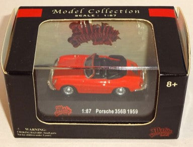 Malibu International 19591 1:87 Diecast Red & Black 1959 Porsche 356B