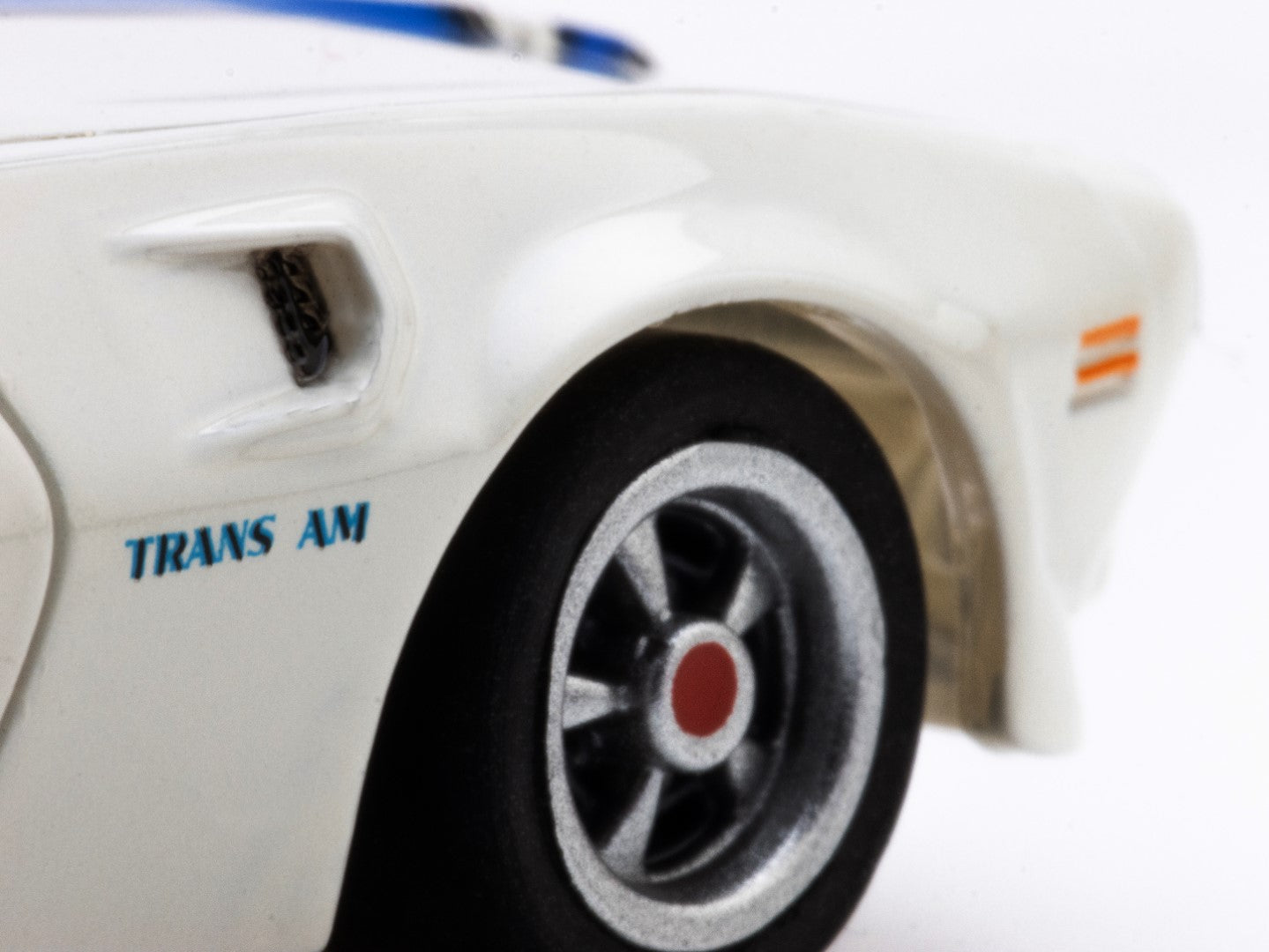 AFX 22096 1:64 White/Blue Mega G+ LWB 1970 Firebird Trans Am Slot Car