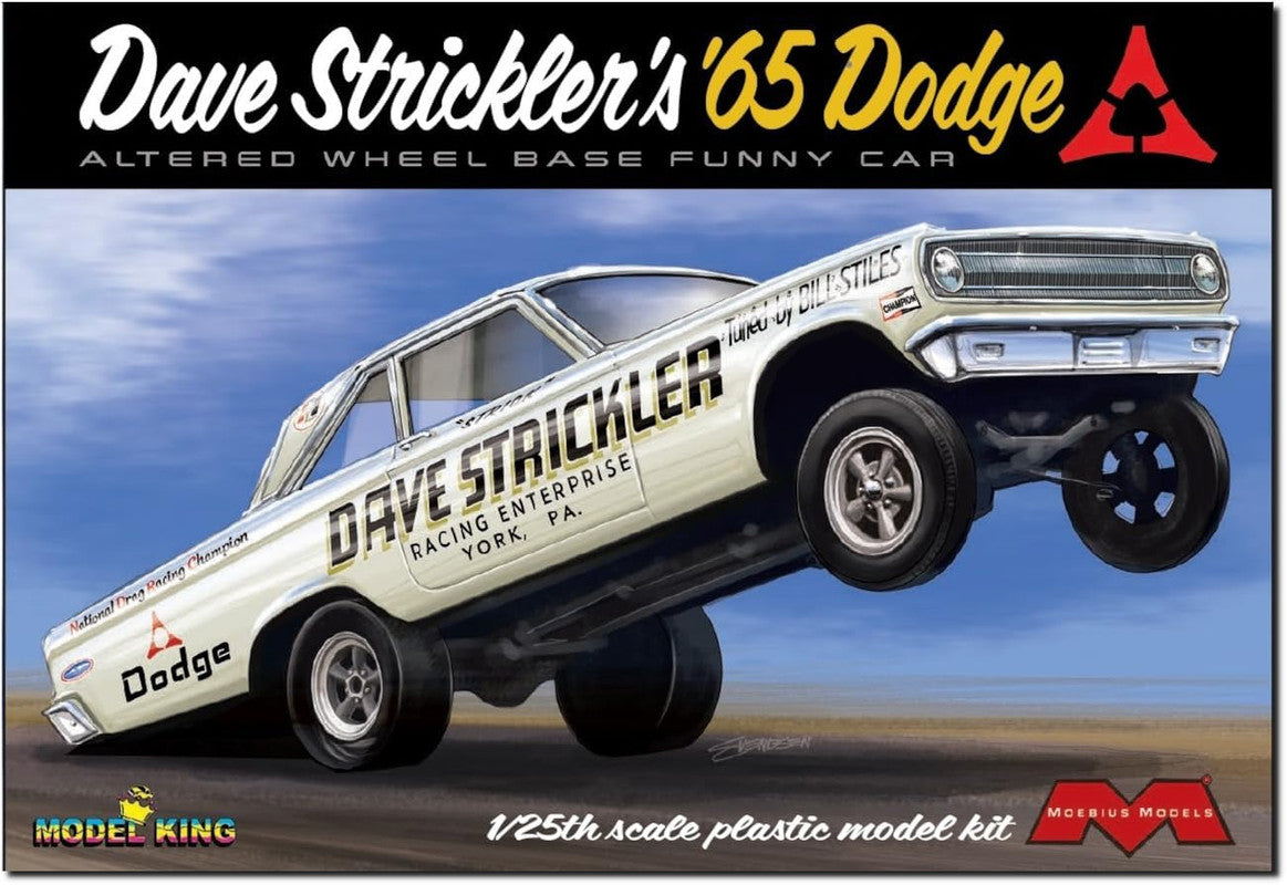 Moebius Models 2451 1:25 Dave Strickler's '65 Dodge Altered Wheel Base Funny Car