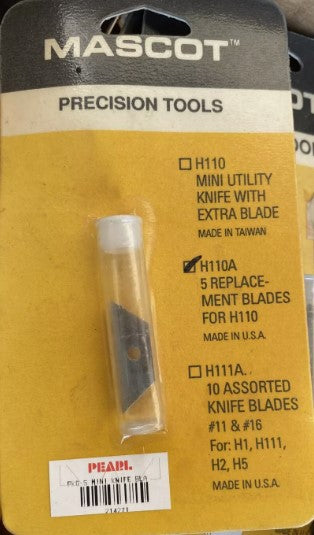 Mascot H110A Precision Tools 5 Replacement Blades for H110