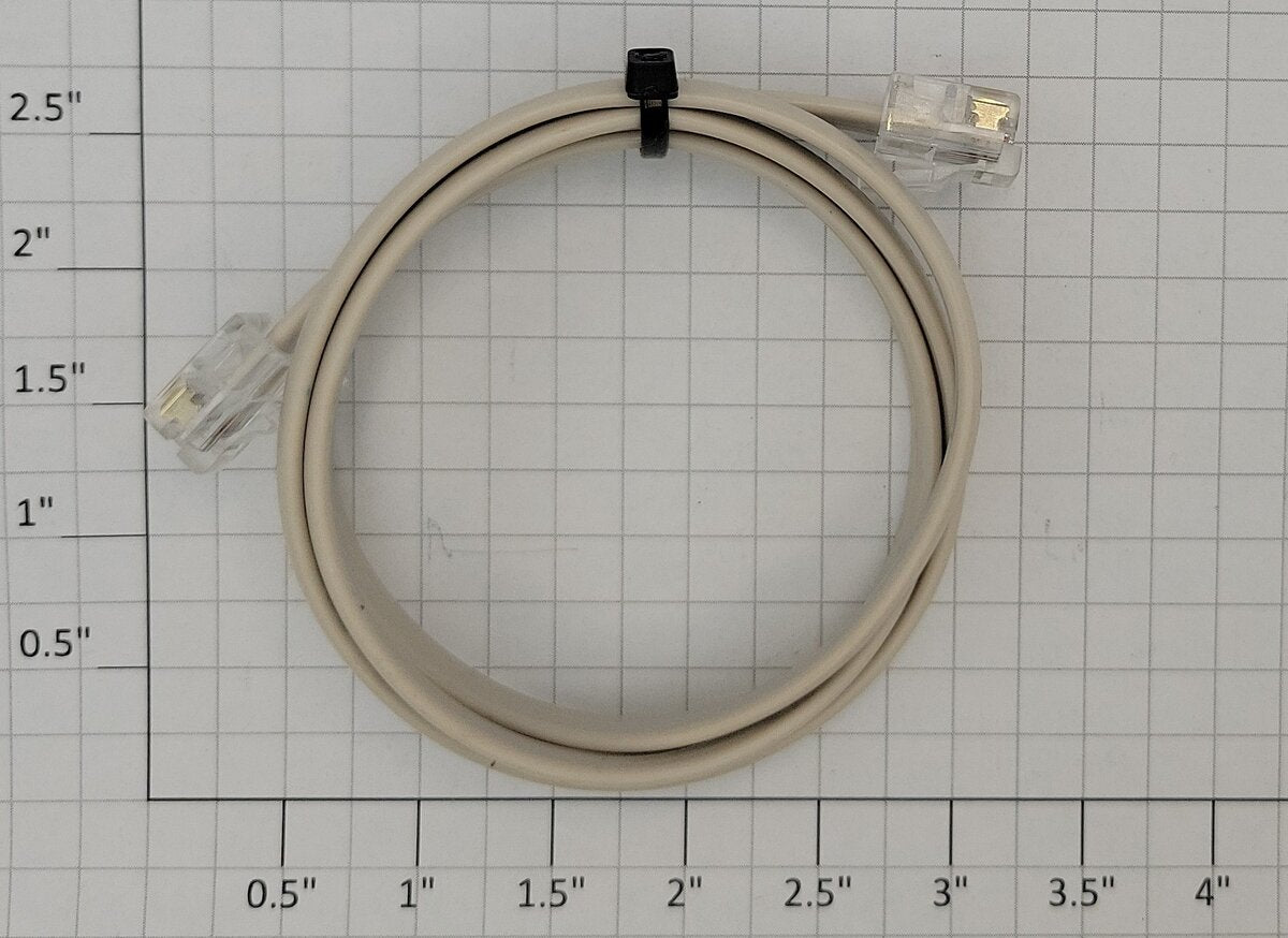 NCE Corporation 5240214 2' Cab Throttle Bus 6-Wire Flat Cable w RJ12 Connectors