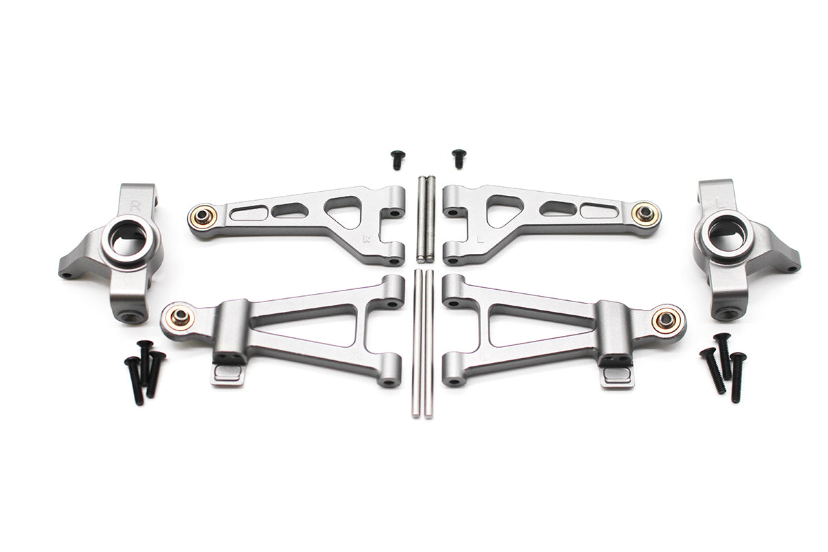 Racers Edge 6420 BlaxkZon Slyder Aluminum Front Arm & Knuckle Set