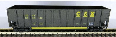 Deluxe Innovations 120030 N Scale CSX Twin Tub Coal Gondola Road #385042