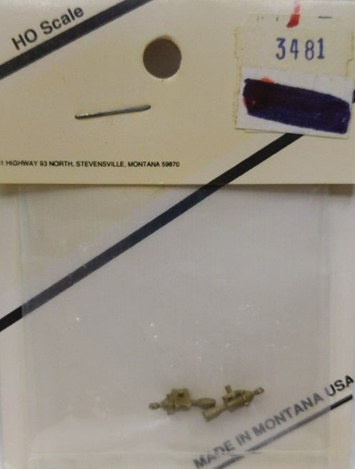 Precision Scale Co. 3481 HO Cylinder w/Clevis 10" Dia. Modern Westinghouse Brass