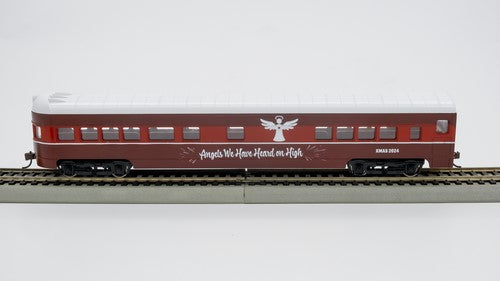 Con-Cor 1007017 HO 2024 Christmas Smooth-Side Observation Car