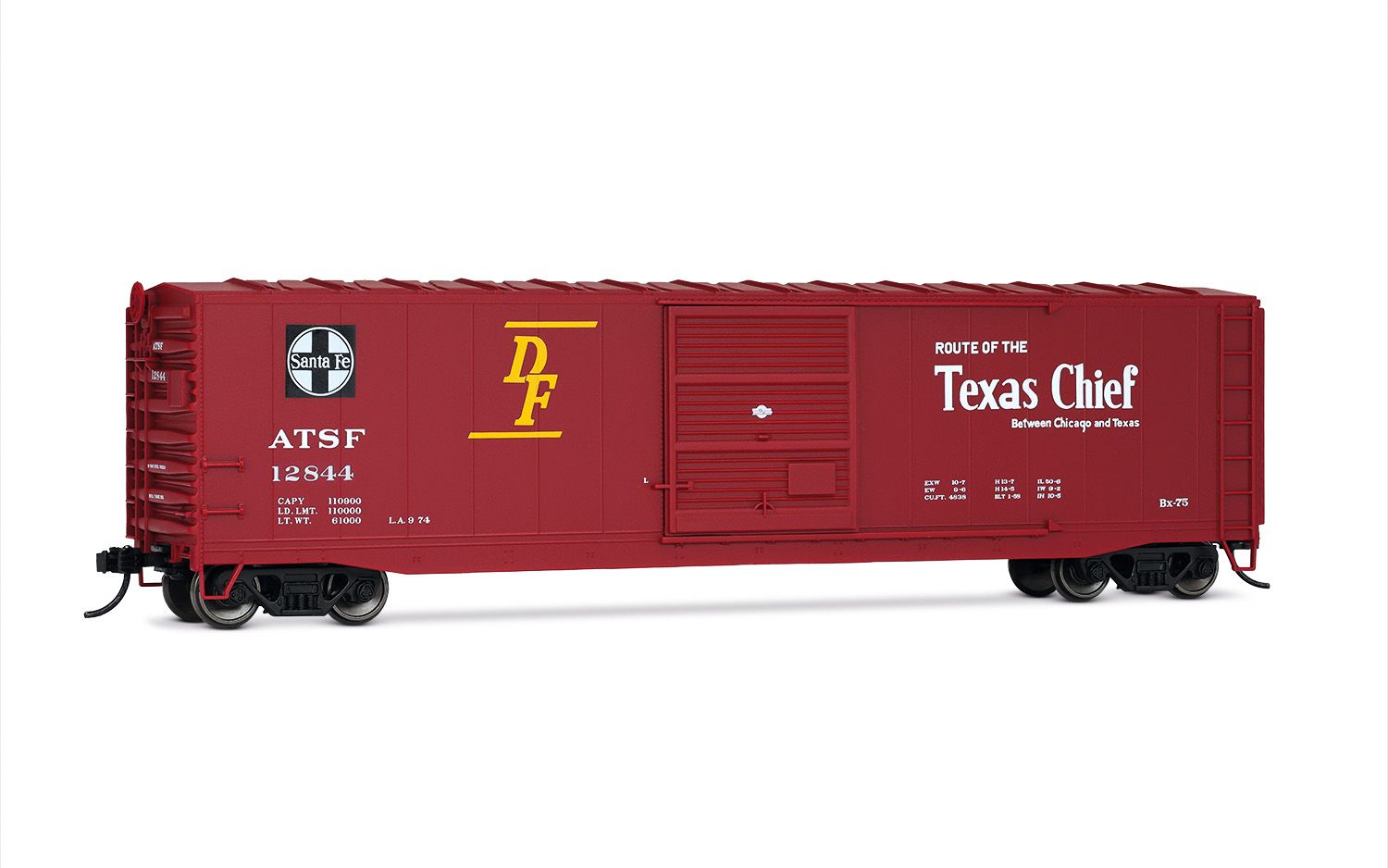 Rivarossi HR6662C HO ATSF Texas Chief Sliding Door Boxcar w/oRoof Walkway #12844