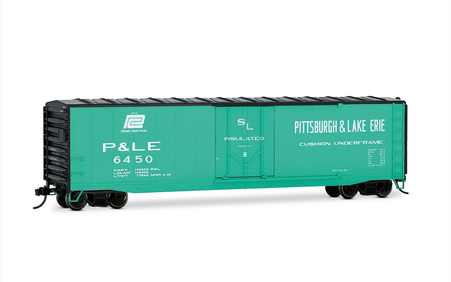 Rivarossi HR6663B HO P&LE 50' Plug-Door Boxcar No Roofwalk #6450