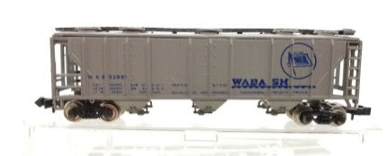 Bachmann 5485 N Scale Wabash 47' Covered 70-Ton Hopper Freight Car Rd# 32985