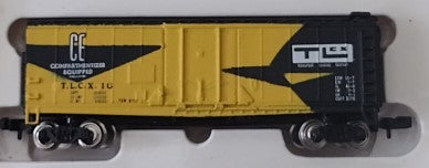 Bachmann 10 N Scale T.L.C.X. Compartmentizer Equipped Freight Car #10 LN
