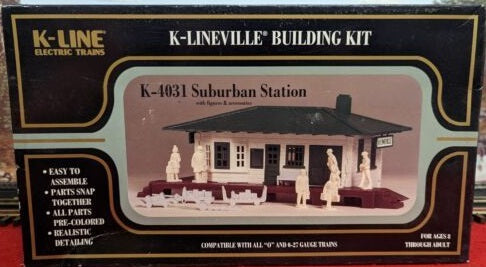K-Line K-4031 Full O Scale Suburban Station Building Kit