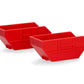 Herpa 054669 1:87 Red AK12 Skip Tray 7m³ (Pack of 2)