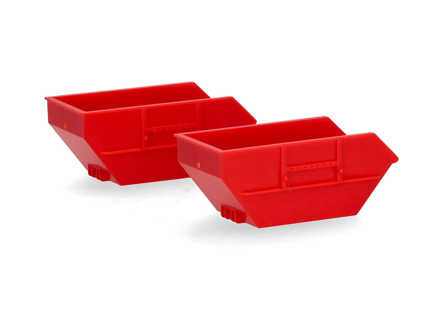 Herpa 054669 1:87 Red AK12 Skip Tray 7m³ (Pack of 2)