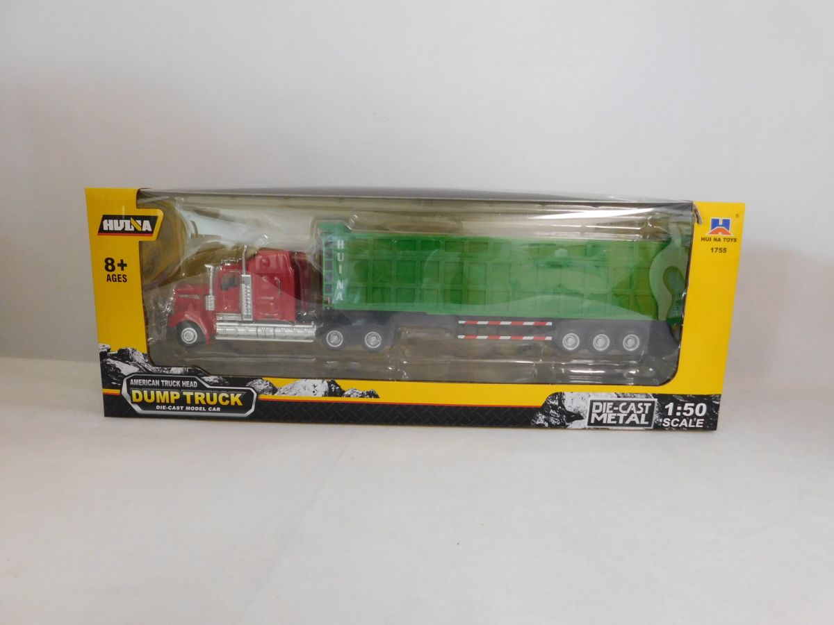Imex 14580 1:50 Red/Green American Truck Head Dump Truck Diecast Model