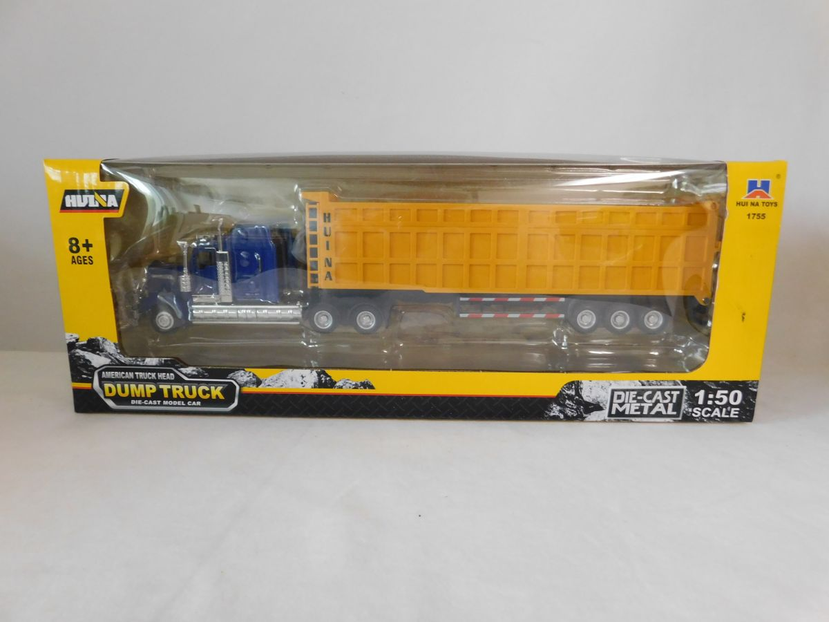 Imex 14579 1:50 Blue/Yellow American Truck Head Dump Truck Diecast Model