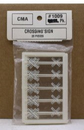 Creative Models Associates 1009 HO Scale Railroad Crossing Sign (Pack of 20)