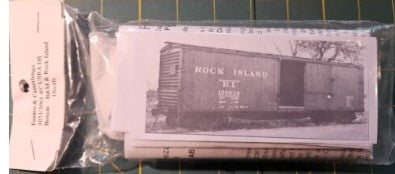 Funaro & Camerlengo 3051/3061 HO 40' USRA DS Boxcar w/B&M & Rock Island Decals