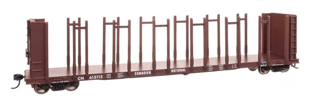 Walthers 910-50802 HO Canadian National RTR 63' Pulpwood Flatcar #615138
