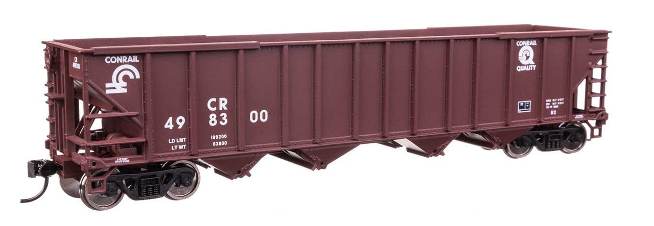 Walthers 910-57811 HO Conrail Ready to Run 50' 100-Ton 4-Bay Hopper #498405