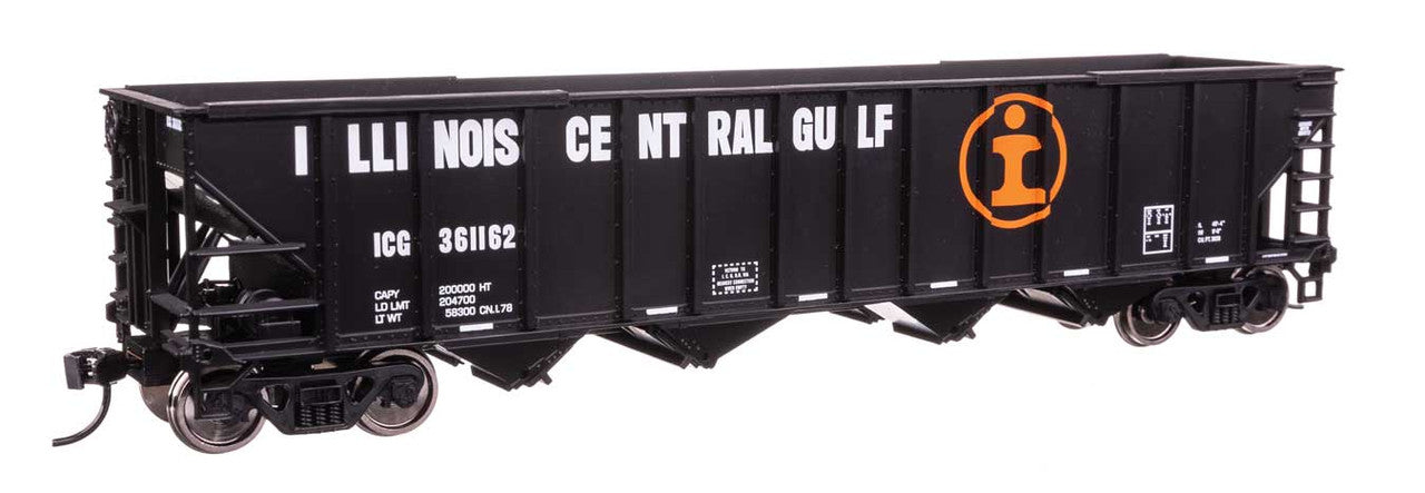 Walthers 910-57818 HO Illinois Central Gulf RTR 50' 100-Ton 4-Bay Hopper #361185