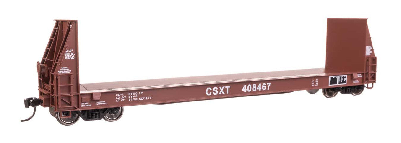 Walthers 920-104517 HO CSX Ready to Run 50' Sieco Pulpwood Flatcar #408467