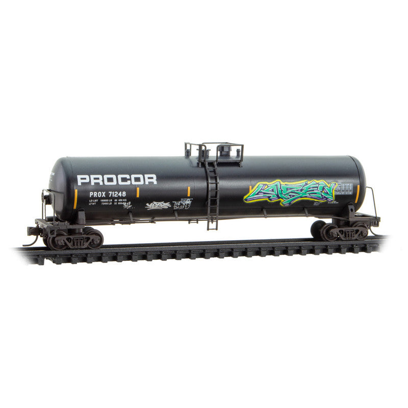 Micro-Trains 98305086 N Procor Weathered Tank Car (Set of 2)