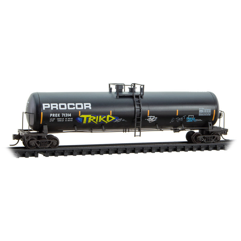 Micro-Trains 98305086 N Procor Weathered Tank Car (Set of 2)