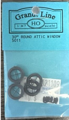 Grandt Line 5011 HO Scale Silverton Station Attic Window 30