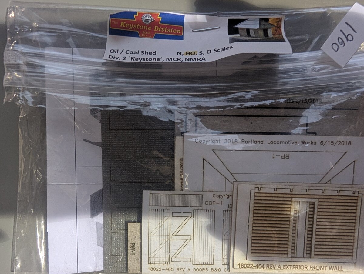 Keystone Model Works 18022 HO Oil/Coal Shed Laser Cut Building Kit