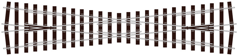 Peco SL-U1194 OO/HO Code 75 Streamline Bullhead Crossing