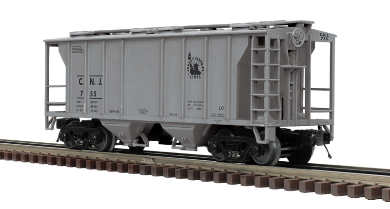 Atlas 3001343 O Jersey Central 3-Rail Premier PS-2 2-Bay Hopper