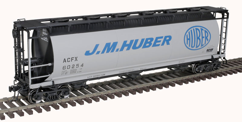 Atlas 3001441 O J.M. Huber 3-Rail Salt 3-Bay Cylindrical Hopper