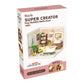 Robotime DW014B Rolife Pop Bubble Bathroom Plastic DIY Miniature House