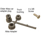 Kadee 757 O 2 Rail Arch Bar Metal Trucks with 33" Ribbed Back Metal P48 Wheels