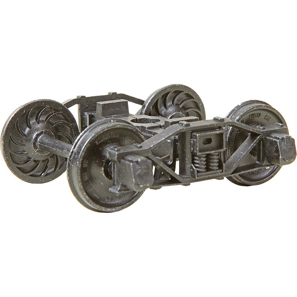 Kadee 757 O 2 Rail Arch Bar Metal Trucks with 33" Ribbed Back Metal P48 Wheels