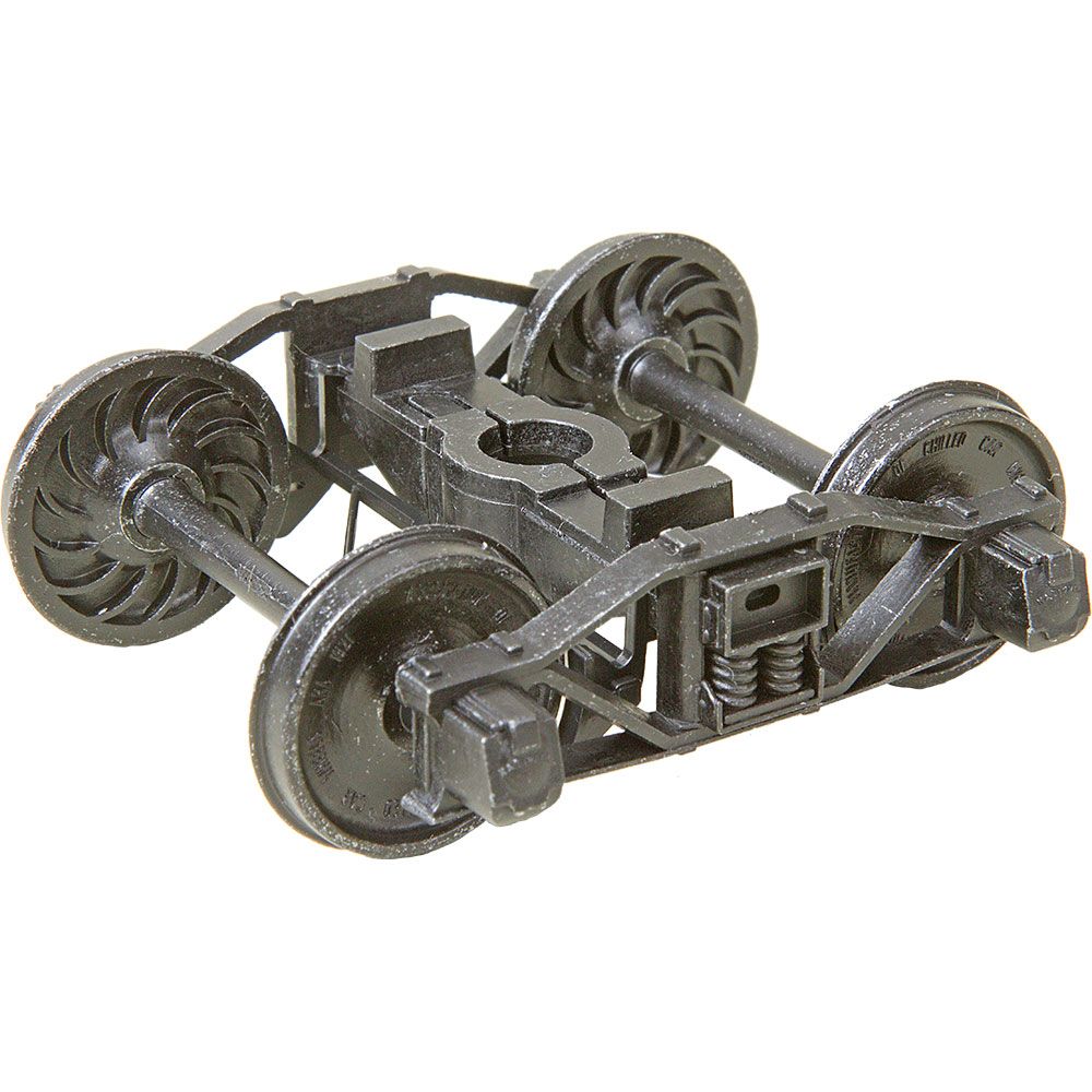 Kadee 757 O 2 Rail Arch Bar Metal Trucks with 33" Ribbed Back Metal P48 Wheels