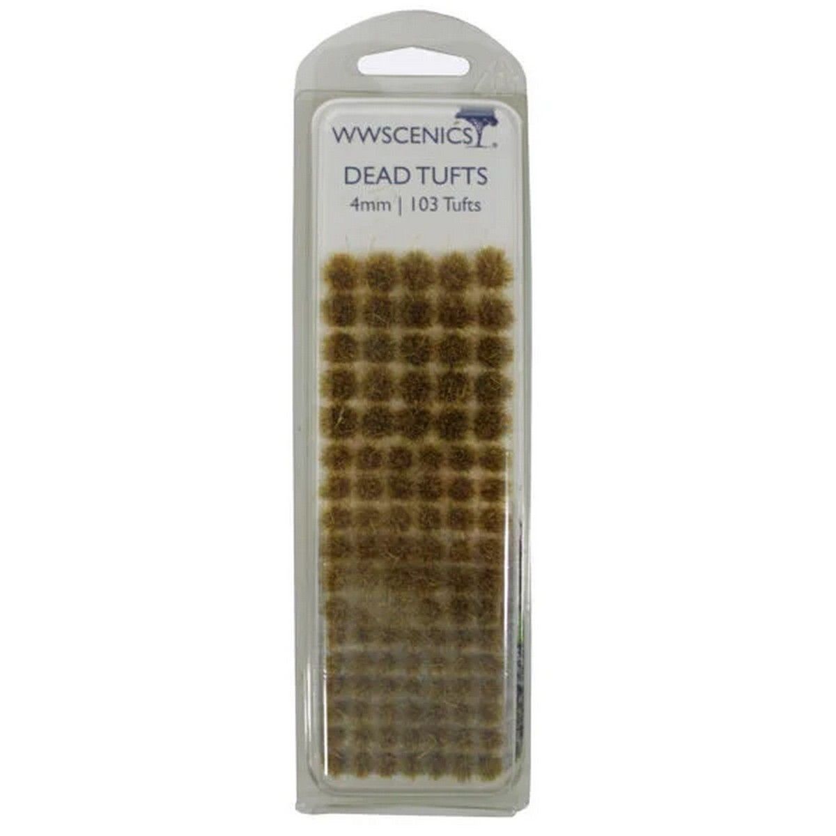 WWScenics W3T-DE4 4mm Dead Self-Adhesive Static Grass Tufts (Set of 103)