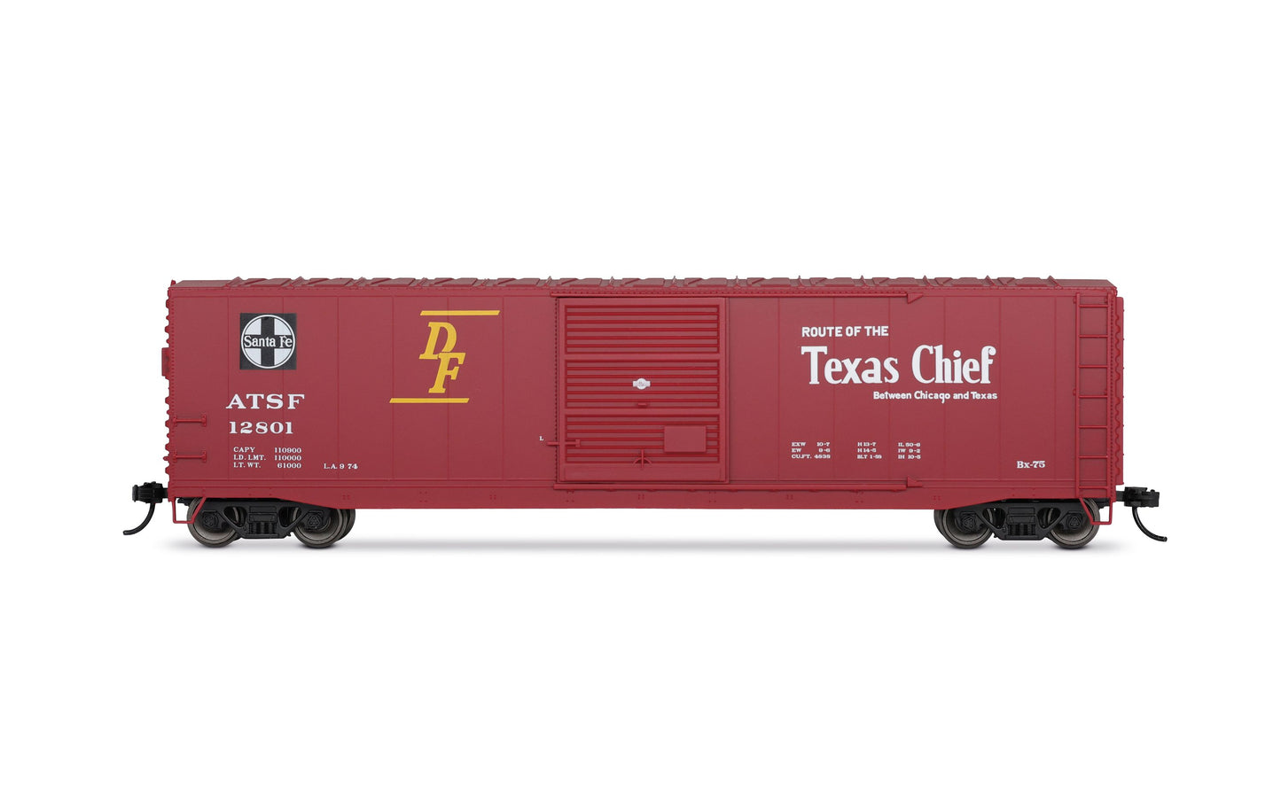 Rivarossi HR6662A HO ATSF 50' Single-Door Boxcar, No Roofwalk #12801