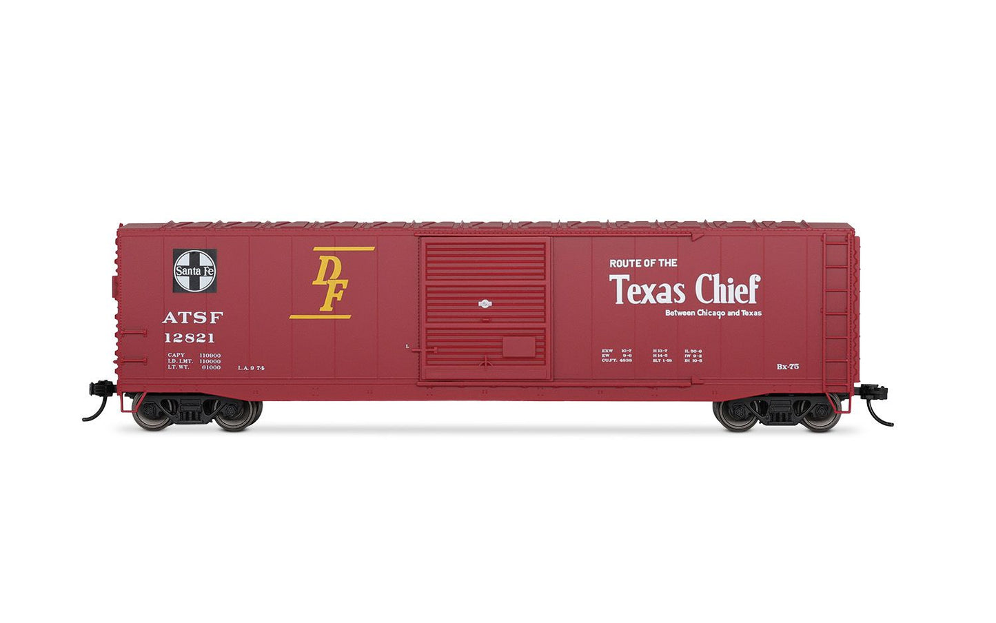 Rivarossi HR6662B HO ATSF 50' Single-Door Boxcar, No Roofwalk #12821
