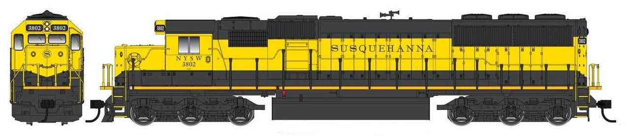Walthers 910-19768 HO NYSW EMD SD60 Spartan Cab Diesel Loco Sound & DCC #3804