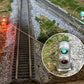 Dwarvin DVFLBS201S N Fiber-Lit 2-Color Dwarf Signals - Silver