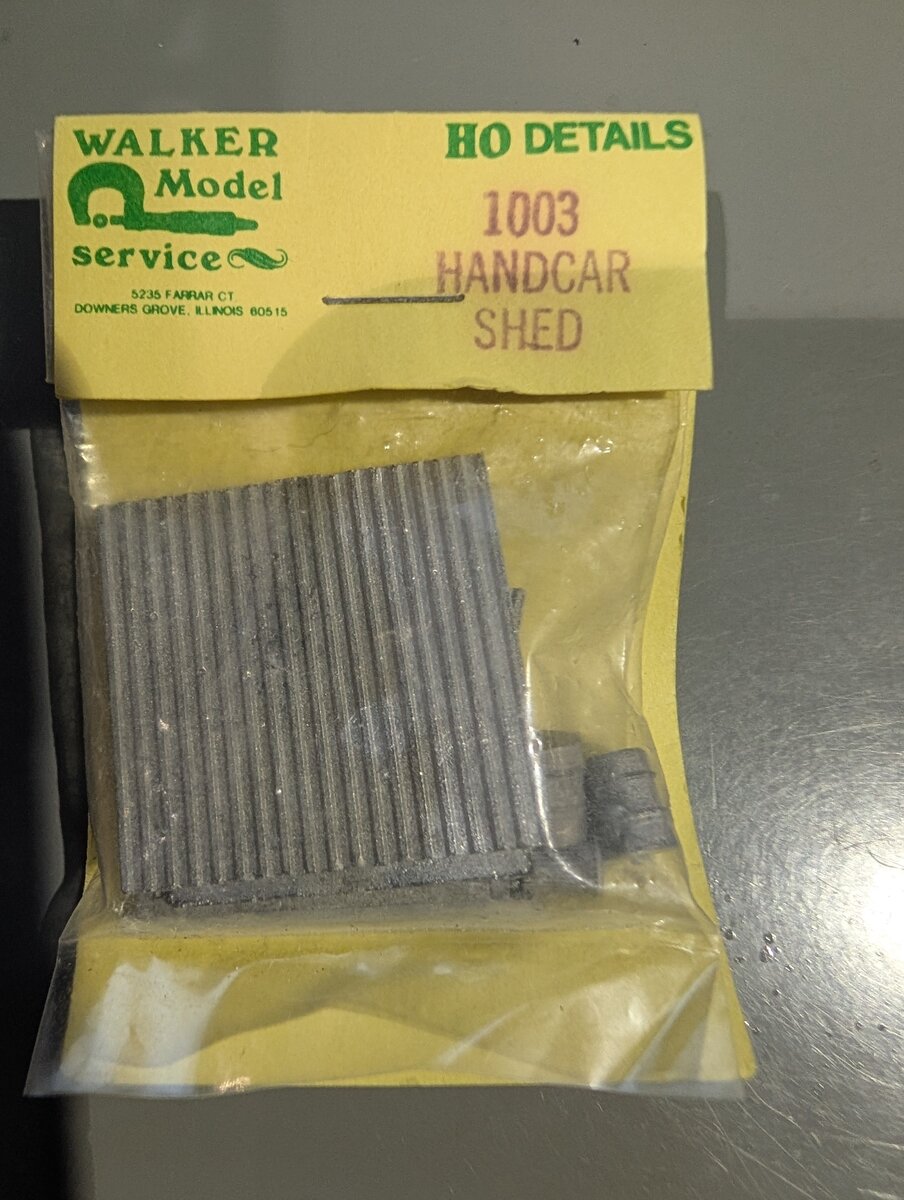 Walker Model Service 1003 HO Handcar Shed Building Kit